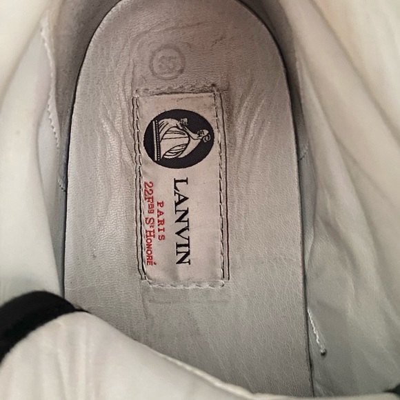 LANVIN Leather & Snakeskin Print High Tops, 35, 5 - Picture 7 of 8